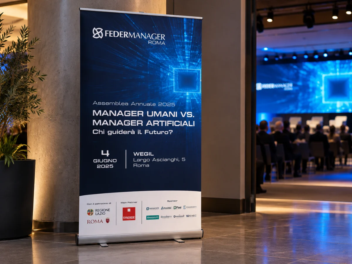Locandina dell’Assemblea Annuale Federmanager Roma